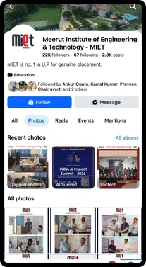 Facebook profile preview